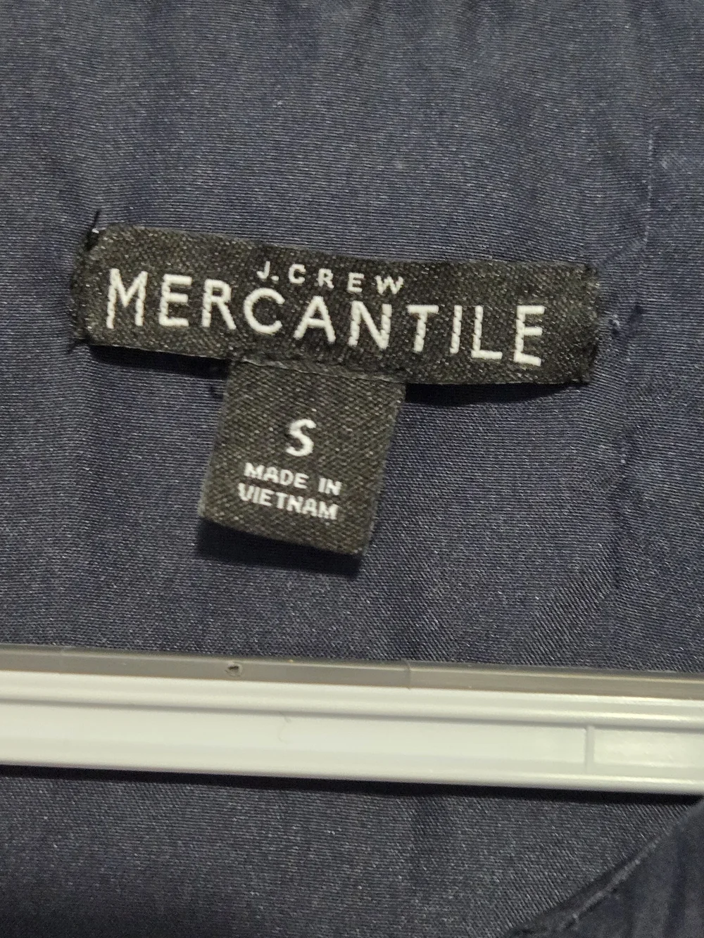 J.Crew Mercantile Quilted Vest Womens Small Navy Blue‎ Lightweight Puffer Zip